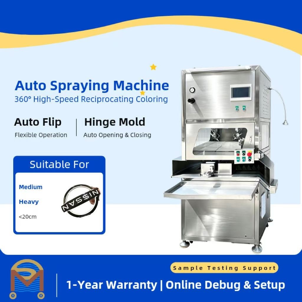 High Precision Spraying Equipment for Auto Emblem Surface Uniform Paint Processing Machine