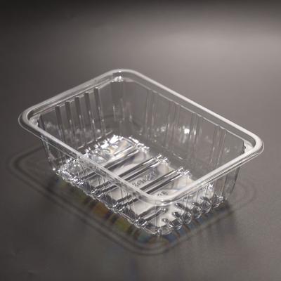 Caixa de alimentos PET descartável de plástico transparente para frutas e legumes frescos