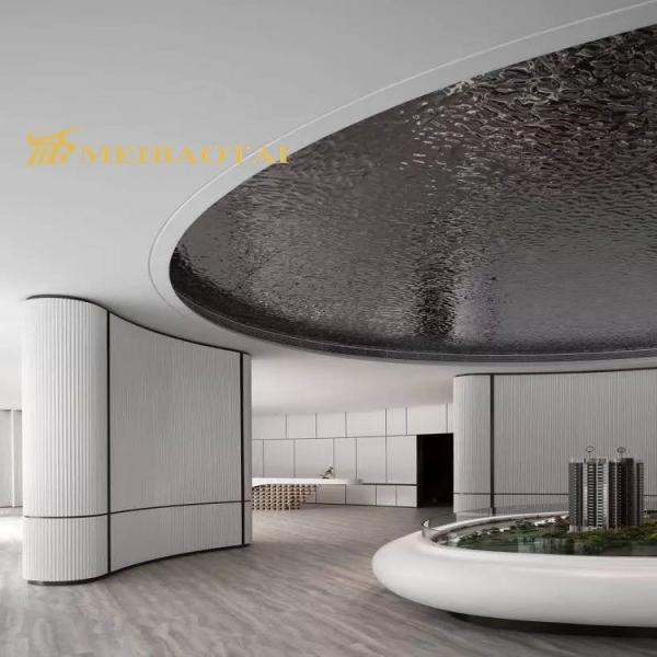 Black Mirror Water Ripple Stainless Steel Sheet 201 Grade 2438mm Size for Luxury Wall and Ceiling Decoration