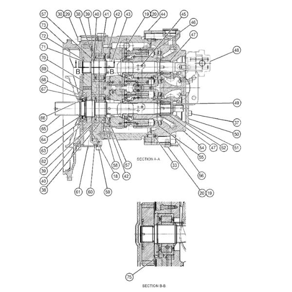 342-1882 3421882 Gear Pump Excavator Hydraulic Pump Fitting For 336D 336D2 336D2 L 336E