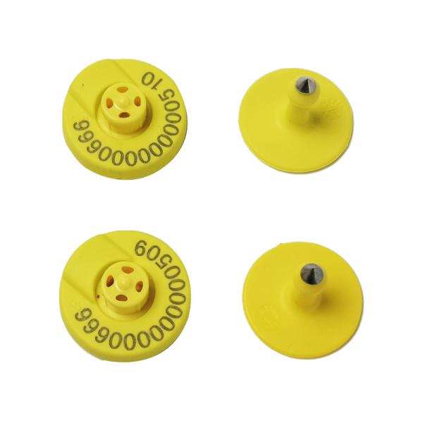 FULL ICAR Certified FDX-B Ear Electronic Cattle Tags ET908+T901 134.2khz 30mm Diameter