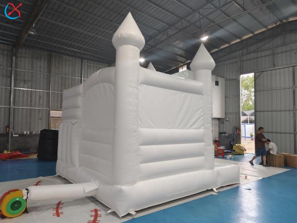 Wedding Jumping Castle Bounce House With Pool Inflatable White Bouncy House