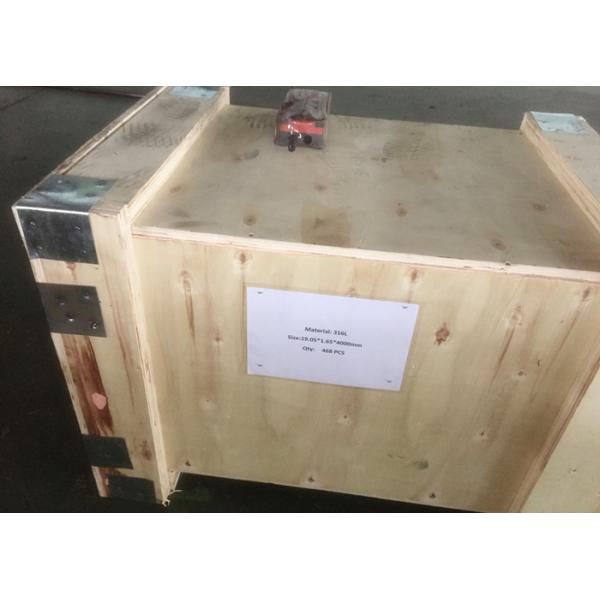 Bright Annealed 304 SS Tubing EN 1.4401 AISI 316 EN10217-7 TC2 D4/T3 19.05 X 1.65MM