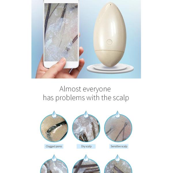 Magnification 500X Handheld Skin And Hair Analyzer Machine Wireless For White Hair