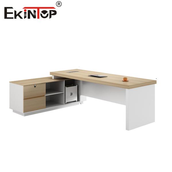 Офисный стол в форме L в стиле твердого дерева Все современные рабочие столы настройка офисного пространства