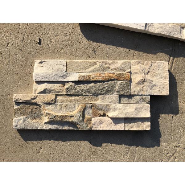 Natural Beige 10mm Stone Veneer Wall Panels Cladding