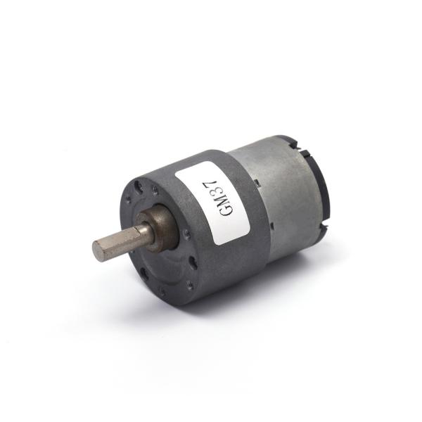 ROHS LINO Round Shape DC Geared Motor 190g GM37 For Label Printers Auto Shutter