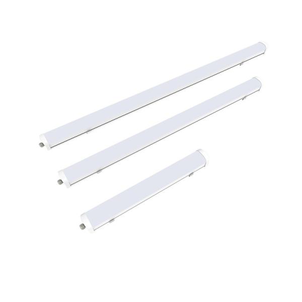 High Light Efficiency LED Triproof Light 130LPW With Transparent Cover