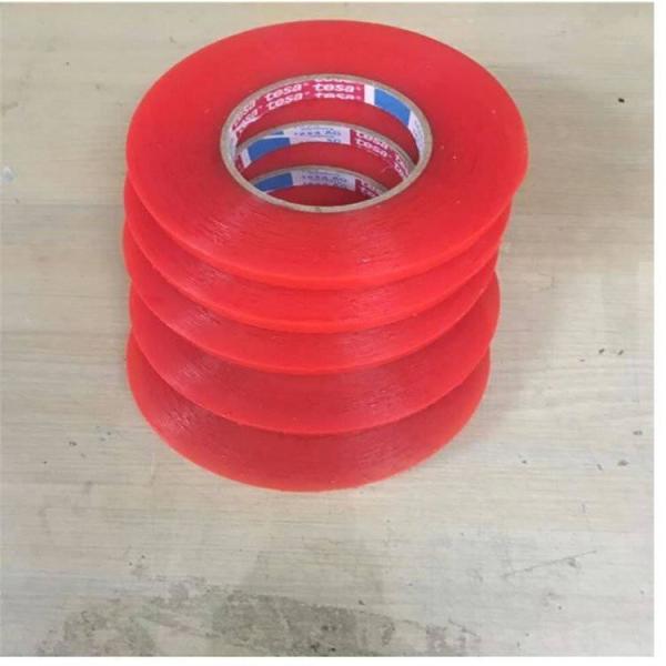 TESA 4965 Двусторонняя клеящая лента Красная пленка Теплоустойчивый ПЭТ-субстрат толщиной 0,2 мм