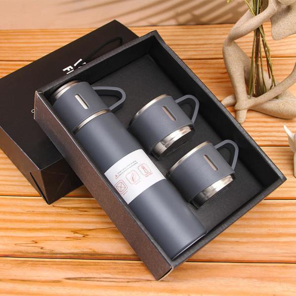 Corporate Business Gift Set 201 Stainless Steel Vacuum Flask with 3 Attachable