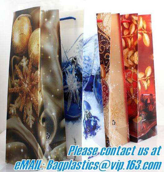 PVC Ice Bag, Wine Beer Gift Bags, Wine Bag, Drink Ice Bags, Portable Wine Bags Gel Ice Pack PVC Wine Cooler Bag With Han