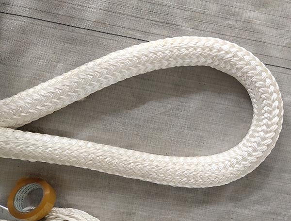 88mm 11 Inch Double Braided Nylon Rope Anti Chemical Ultraviolet Stabilization