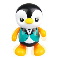 Brinquedos de bebê personalizados lindo balanço inteligente pingüim dançante educação LED brinquedo de luz