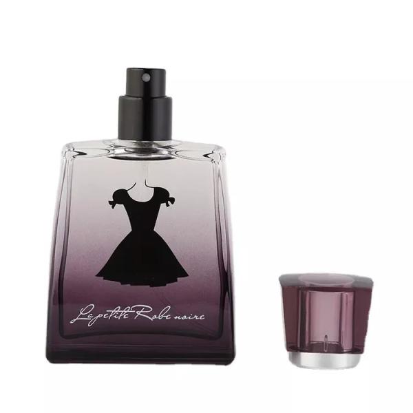 Inclinação que pinta o tampão metálico do ouro de alumínio de vidro da garrafa de perfume 30ml