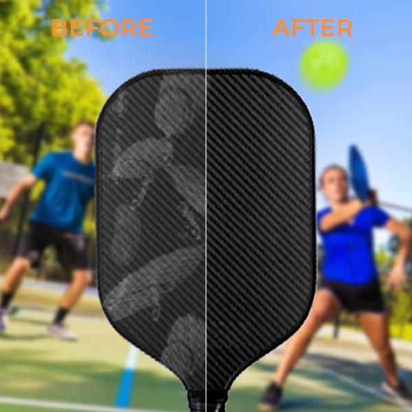 Purificateur de pagaie à pickleball professionnel - sans danger pour les surfaces en fibres de carbone