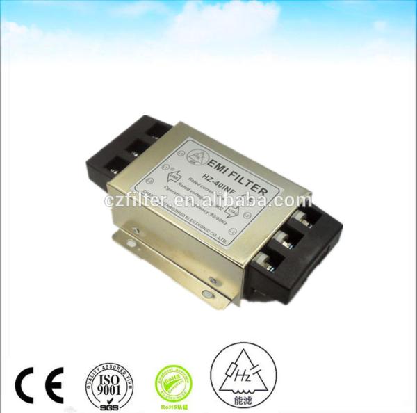 480vac 40A 輸出 Rfi EMI 抑制フィルター 15KW インバーター 騒音フィルター 高品質