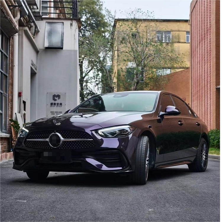 Glossy Ghost Midnight Purple Car Wrap Foil Best Car Vinyl Wrap Brand Color Shift Car Wrap
