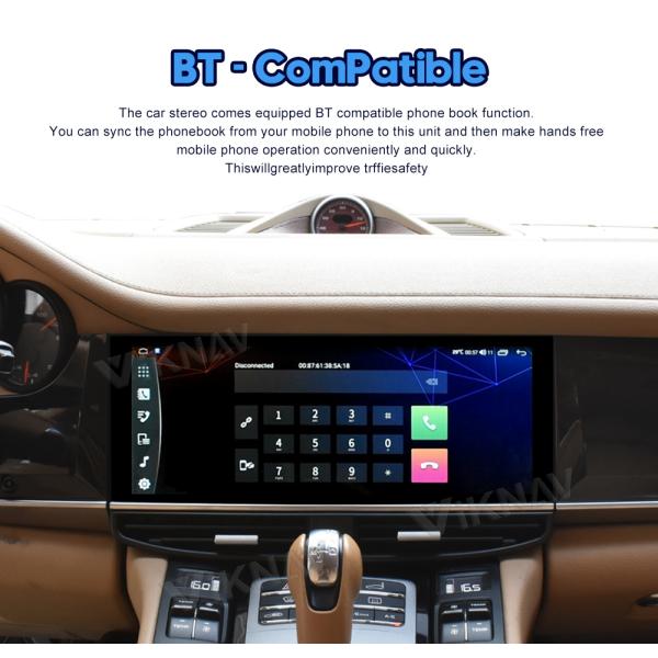 Викнав Авторадио Для Porsche Panamera ((2010-2016) 12,3 дюйма Синий световой экран Мультимедийный проигрыватель GPS Навигация DVD Авто