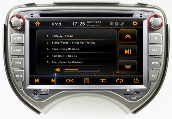 Car stereo for Nissan March 2010-2011 with radio FM GPS navigation ipod OCB-7043
