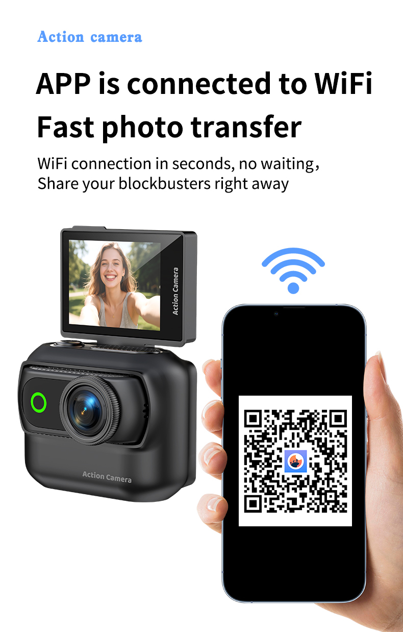 DLC 1080P Full HD Sports Vlog Camera 7.1x-16x Optical Zoom Magnetic Detachable 2.0