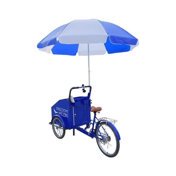 Street Snack Sales with Customized Cooking Equipments on 3 Wheel Electric Food Cart