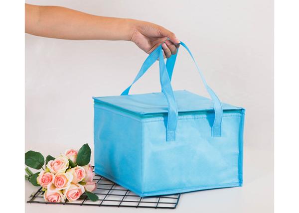 Customized Logo Thermal Cooler Bag , Insulated Lunch Bag With Containers Non Woven Material