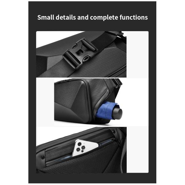 Фабрика оптовой заказ спортивный водонепроницаемый новая мода случайный противоугонный кроссбоди слинга сумка грудь мужской слинга сумка