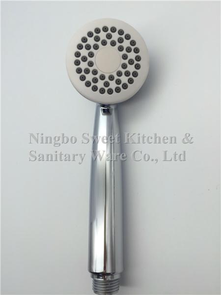 ABS material chrome plating single function shower head hand shower rain shower sanitary ware accessories high quality