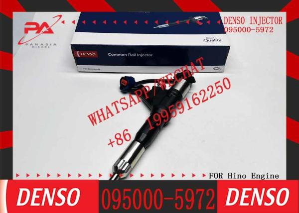 Nuevo motor diesel de fábrica de origen Inyector de tren común de combustible 095000-5972 23910-1380 23670-E0360 Para HINO E13C