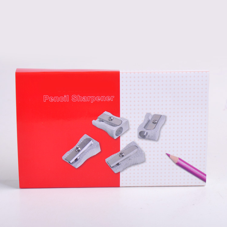 Wholesale Aluminium Alloy 1 Hole Steel Blade 24 Pack Metal Pencil Sharpener