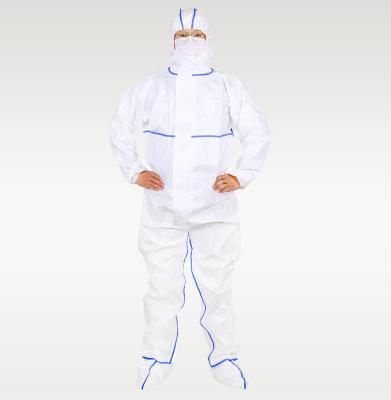 Costumes jetables en polypropylène microporeux de costume de Hazmat non tissés de preuve de la poussière