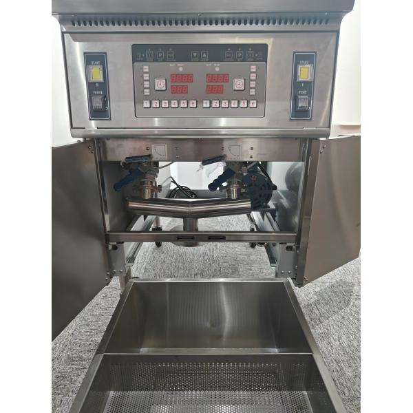 21.4KW Double Tank 11.6L+21.5L Digital Computer Panel Electric Chips Open Fryer Machine