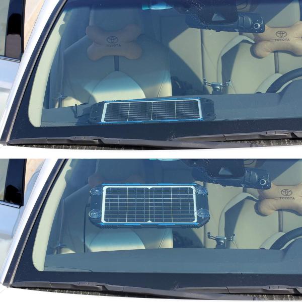 12W 12V Solar Panel Trickle Charger Solar Powered Battery Maintainer MPPT