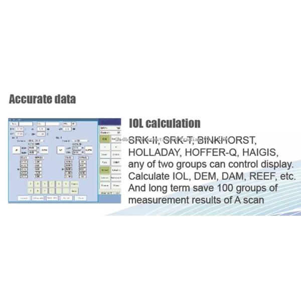 Portable Ophthalmic Ultrasound Ophthalmic Biometer Ultrasound/Eye Ultrasound Scanner