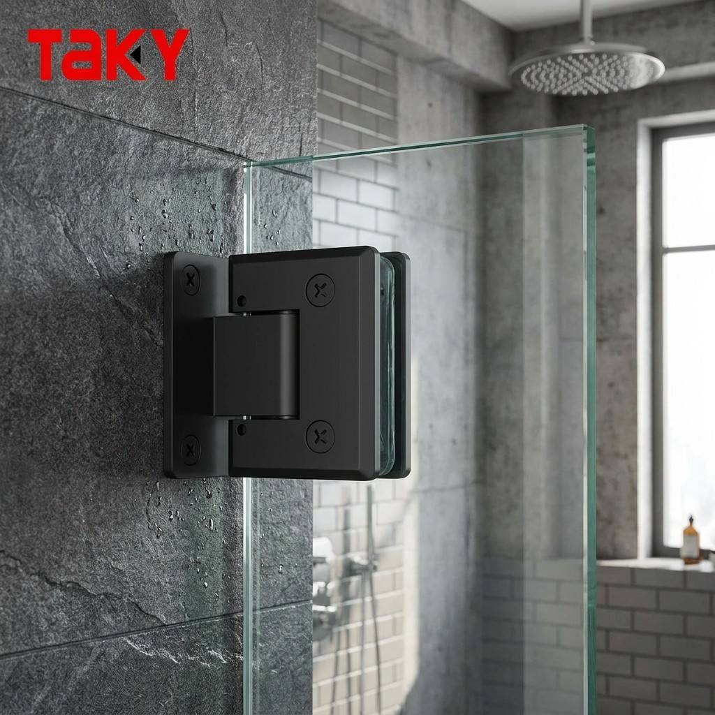 Modern 90 Degree Glass to Wall Shower Door Hinge Stainless Steel Bathroom Hinge Frameless Glass for Hotel
