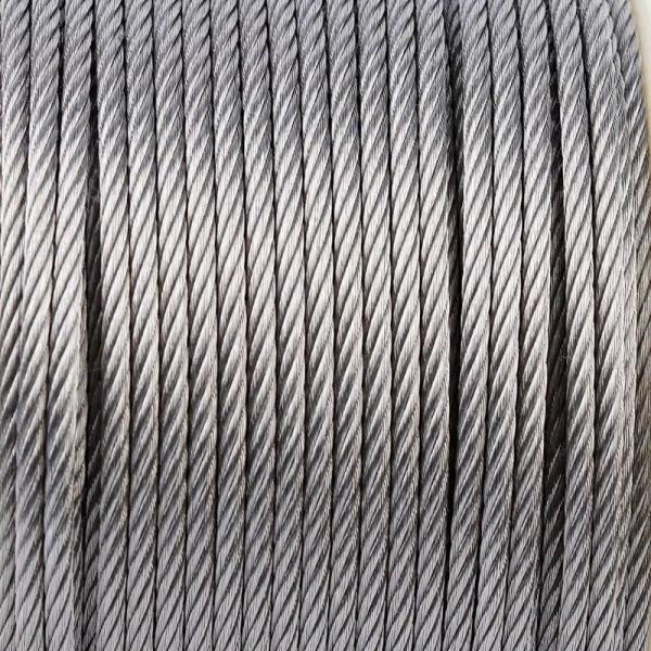 12mm Stainless Steel Cable Hangingwire Wire Steel Rope Non-Alloy SS304 3mm 7X7 With Other Processing Service