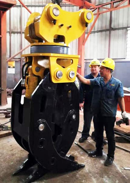 3-10 toneladas da máquina escavadora Rotating Grapple For Hitachi ZX100 ZX220