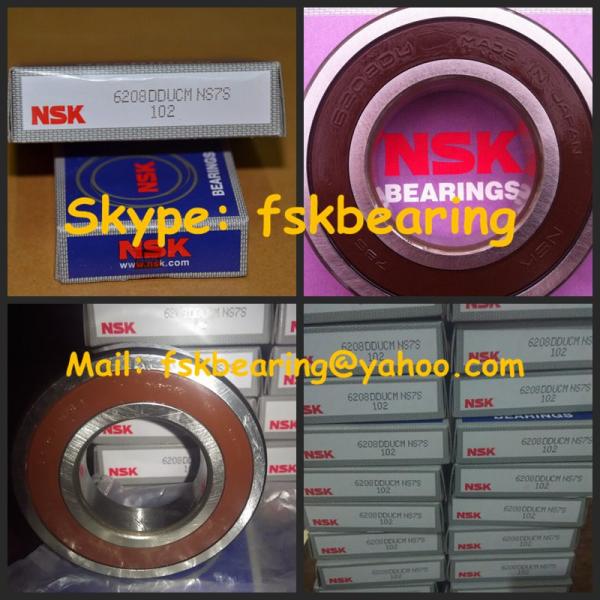 Rubber Seal 6208DDU NSK Bearings with V Groove Inner Ring Z2V2 Z3V3