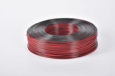 Two Core Parallel Audio Flat Cable UL2468 PVC Insulated Copper Red and Black Electric Speaker Cable