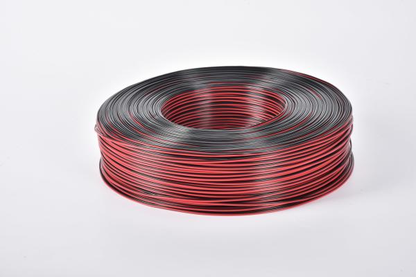 2 Core Parallel Audio Flat Cable UL2468 PVC Insulated Copper Red and Black Electric Speaker Cable