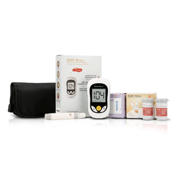 FDA Blood Sugar Testing Devices 20-600mg/dL Test Range 180° Applying Blood