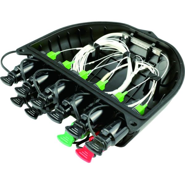 8 núcleos FTTH externo pré-conectado caixa de distribuição de fibra óptica para divisores