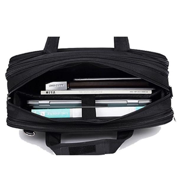 Black Color Men Laptop Messenger Bags Oxford Material Custom Color With Logo