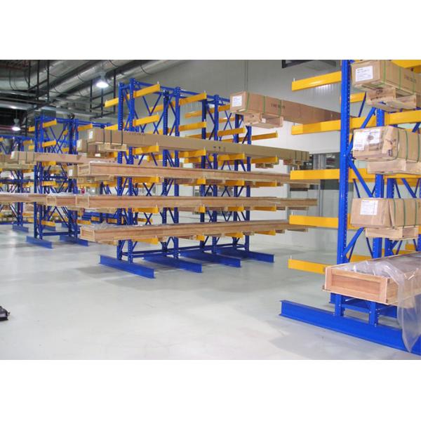 Custom Lumber Bulk Storage Racks , Roll Steel Cantilever Warehouse Racks