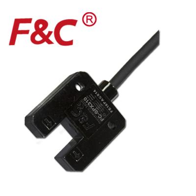 do fio ótico do sensor NPN 4 de 12V 10mm interruptor fotoelétrico entalhado infravermelho de detecção