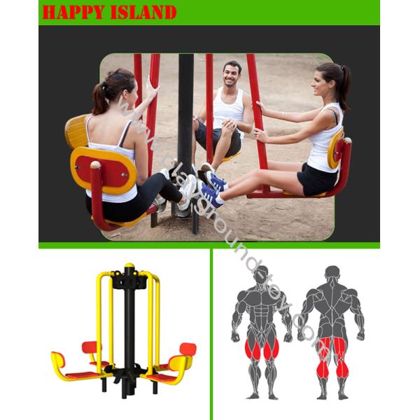 Workout Outdoor Gym Equipment For Leg Press Customized 4 Users
