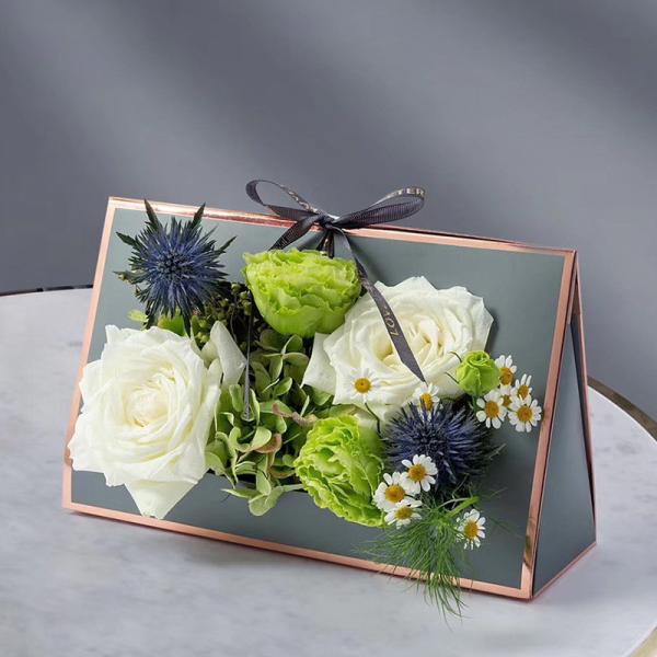Chocolate Candy Packaging Folding Gift Box , Color Printing Flower Packaging Box