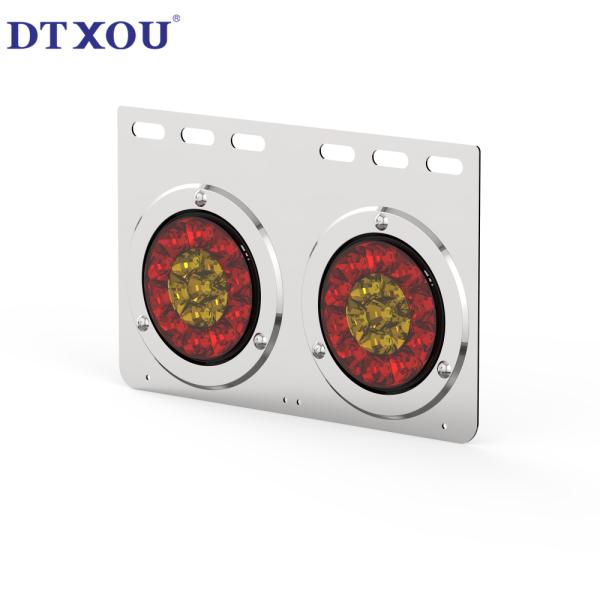 4-inch LED Trailer Tail Light with Waterproof IP67 Rating and Stainless Steel Bracket