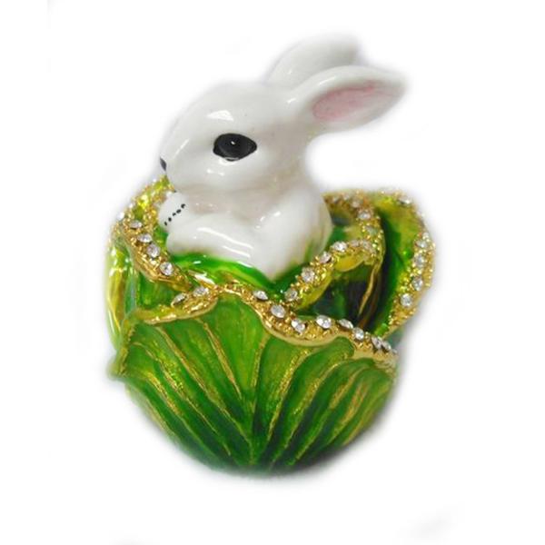 Easter Rabbit Trinket Box Rabbit Trinket Jewelry Box Bejeweled Box Cony Jewelry Trinket Box Easter Bunny Jewelry Box