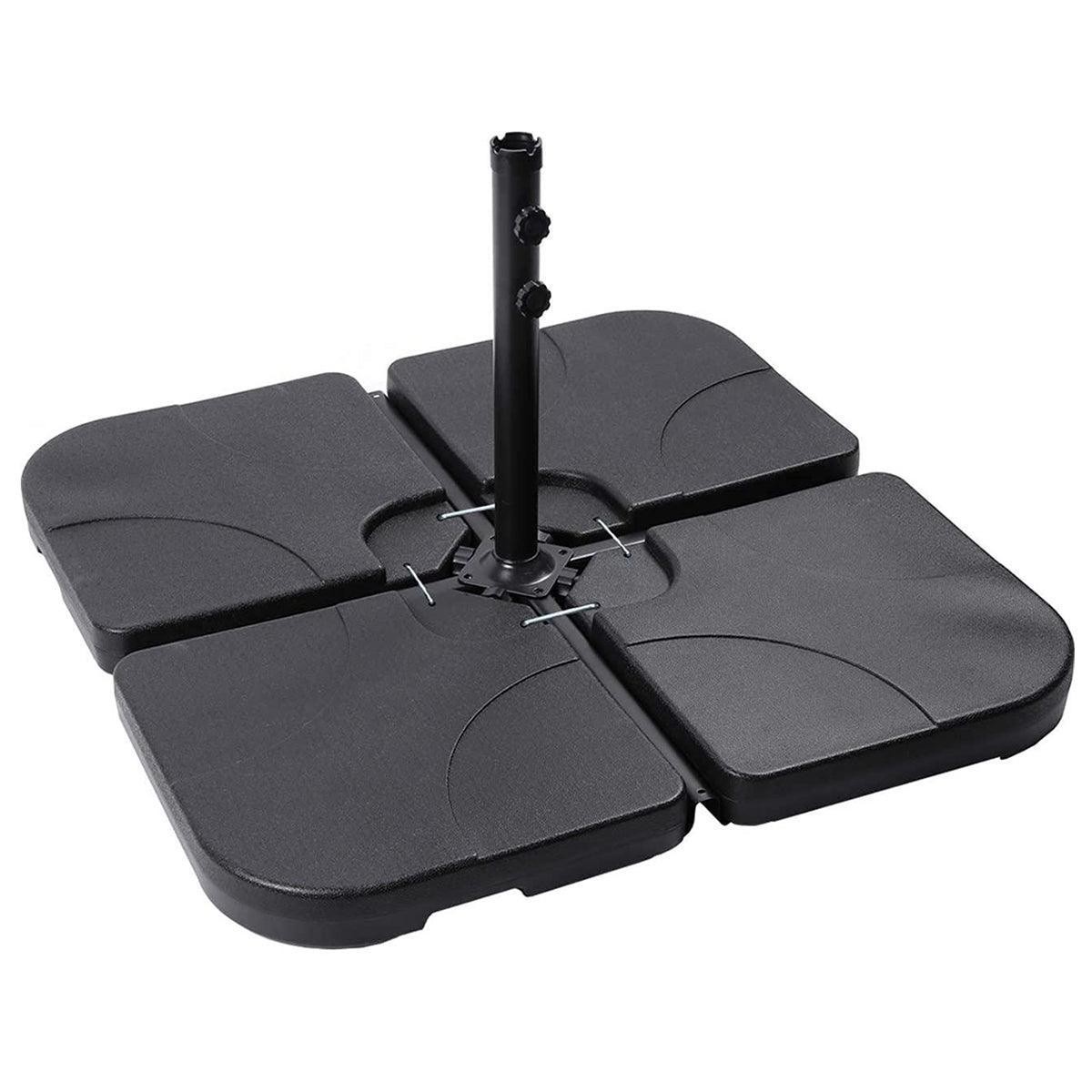 Modern Design 50L x 50W x 7.5Hcm Plastic Umbrella Base Stand with Water or Sand Filled